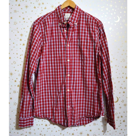 GAP Other - Gap Red & Blue Plaid Button Down Shirt Medium